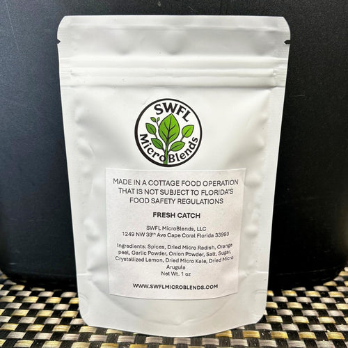 Fresh Catch: Radish Microgreen Seasoning Blend for Seafood/Fish