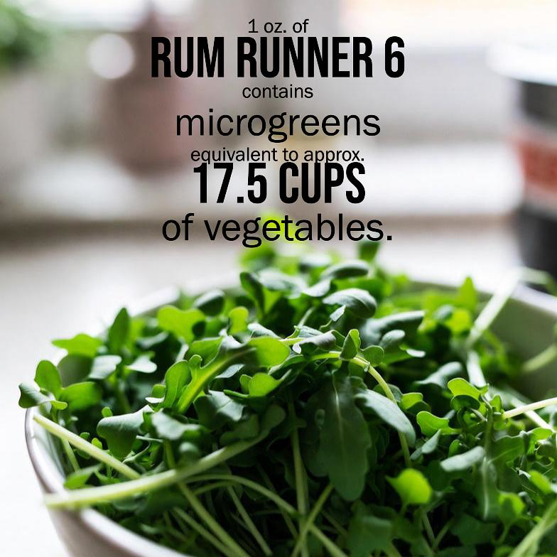 Rum Runner 6: Arugula Microgreen Seasoning Blend with a delayed heat