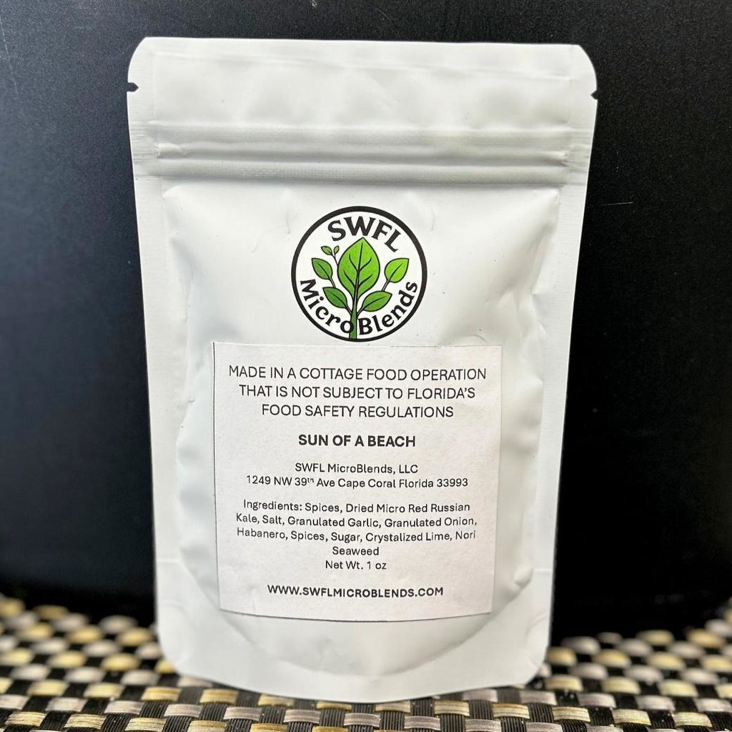 Sun of a Beach: Kale Microgreen Habanero Seasoning Blend